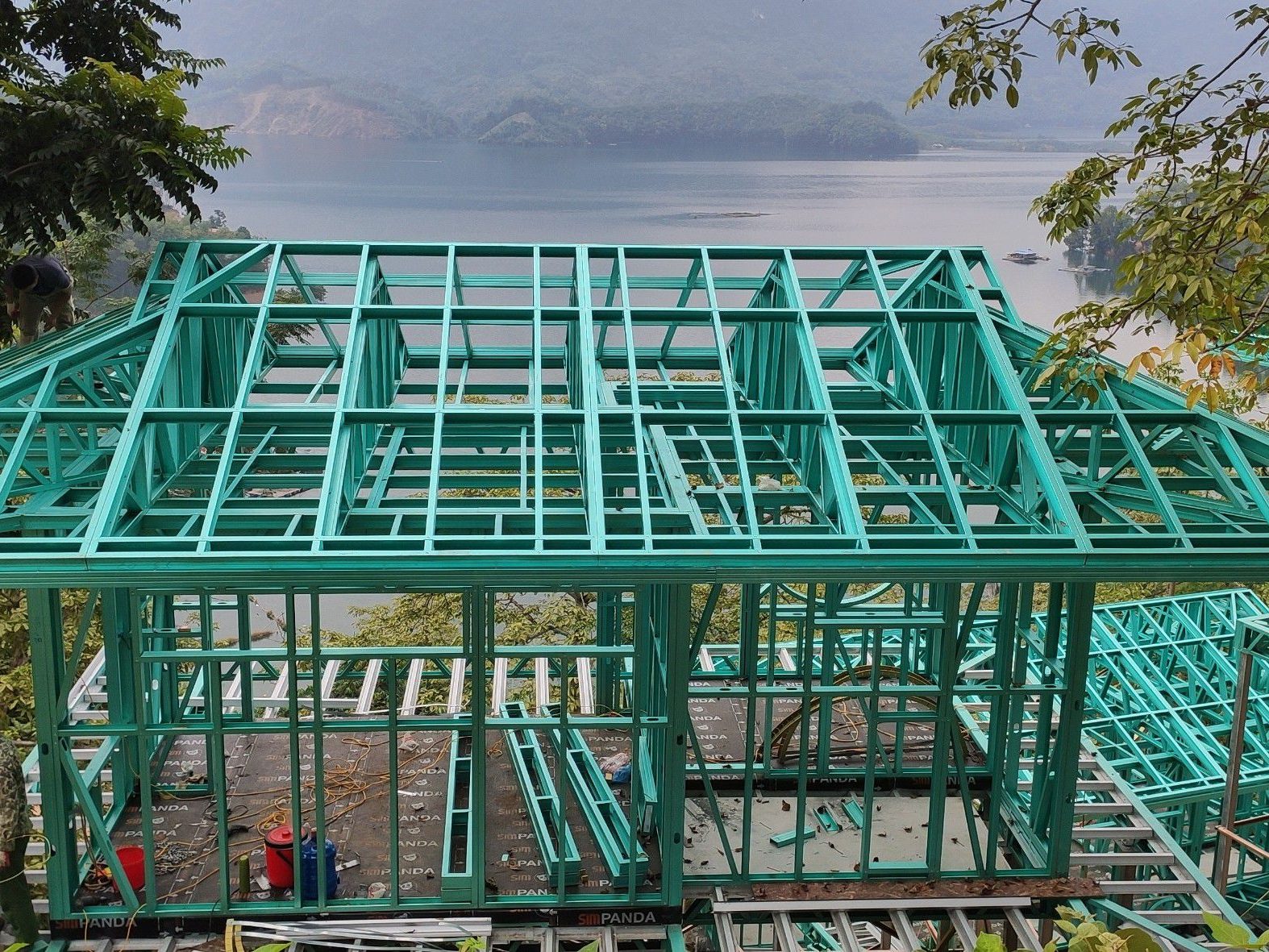 Hệ khung kèo thép siêu nhẹ 2 lớp