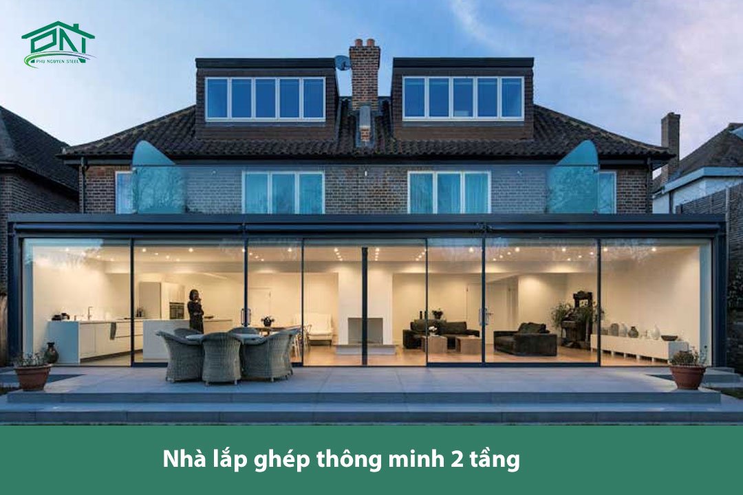 Nhà lắp ghép thông minh 2 tầng